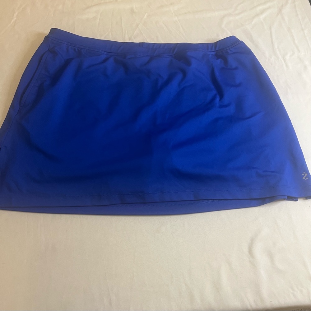 IZOD PerformX Cool FX Blue Golf Tennis Active Performance Skort Skirt Size Large
